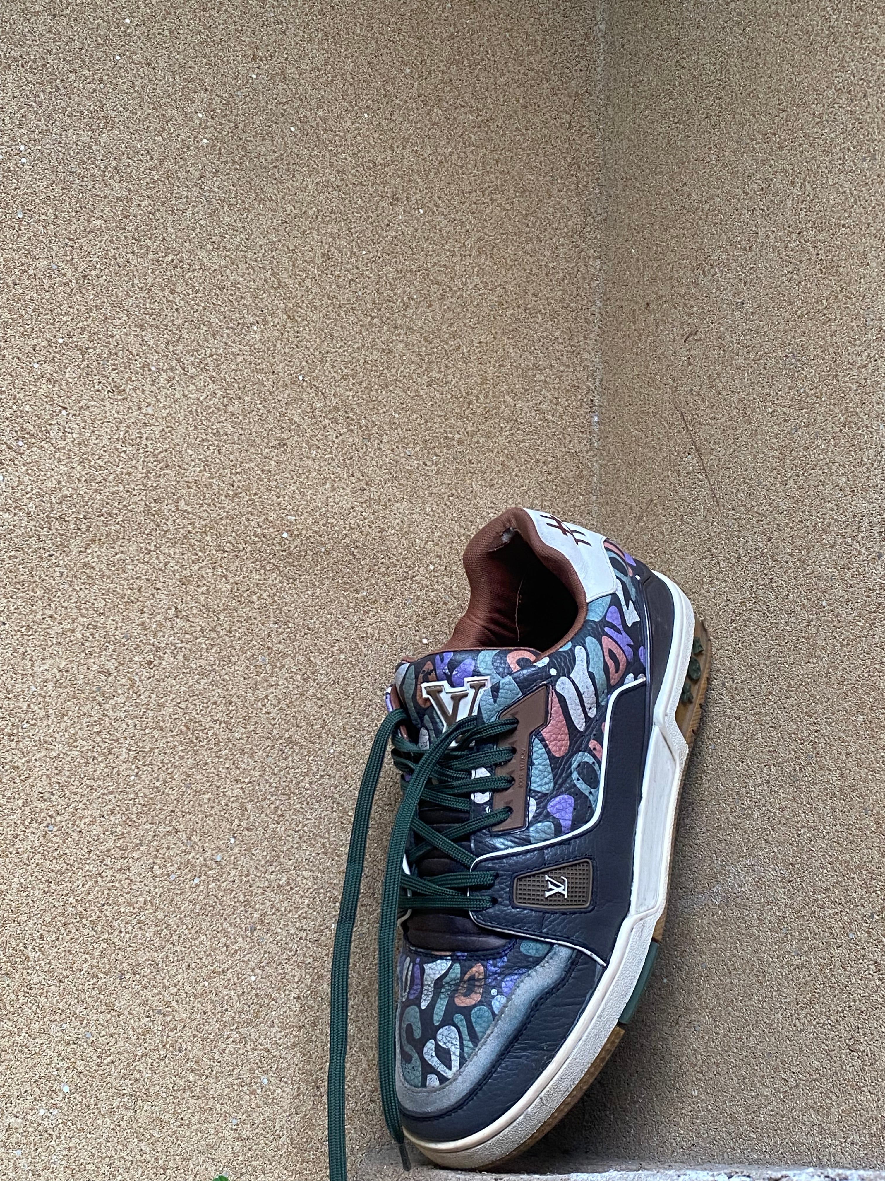 LOUIS VUITTON TRAINER KHAKHI CAMO💎