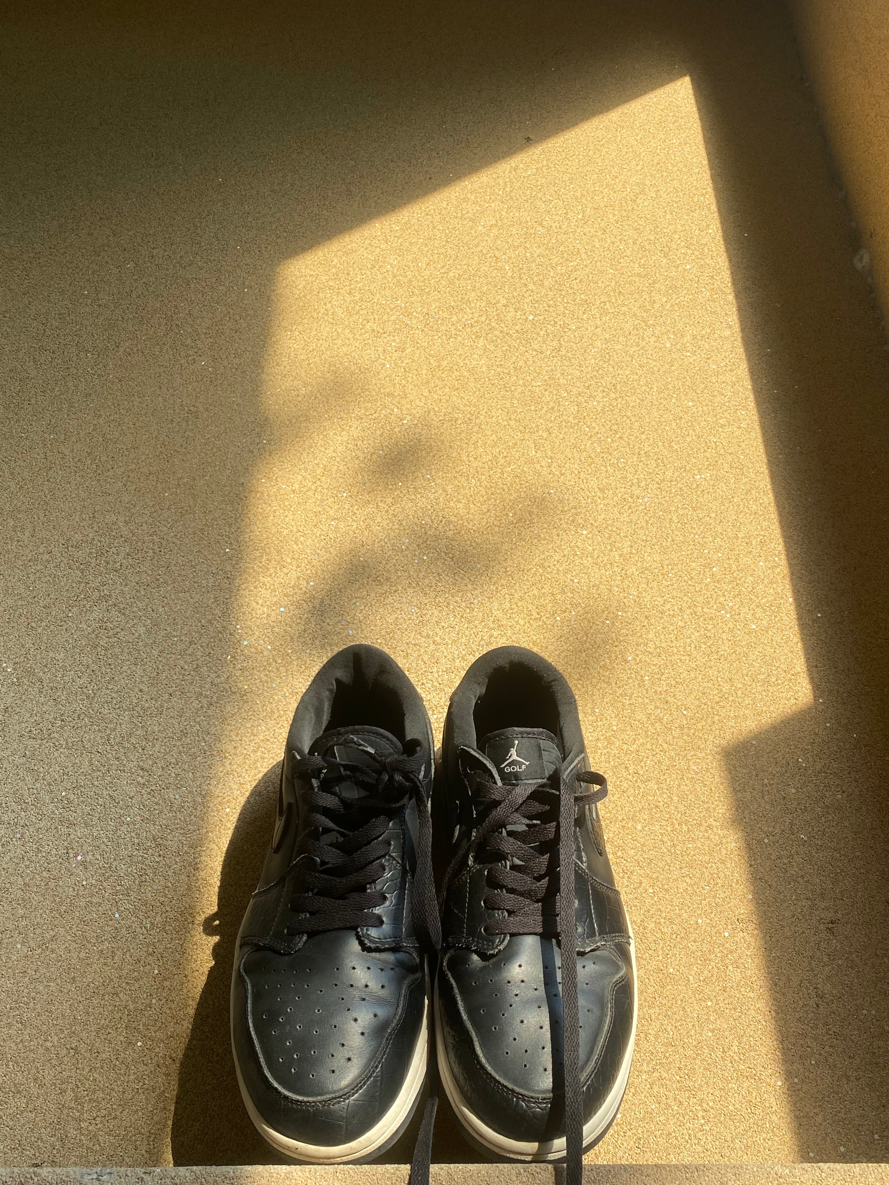 NIKE AIR JORDAN 1 LOW GOLF BLACK 🕷️ PK 10