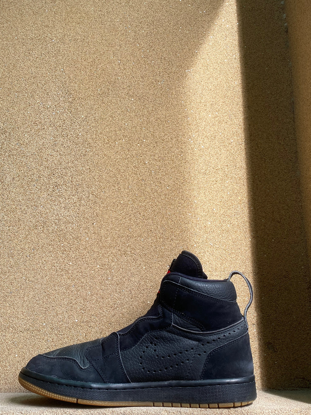 NIKE AIR JORDAN 1 HIGH ZIP BLACK GUM PK 7/8