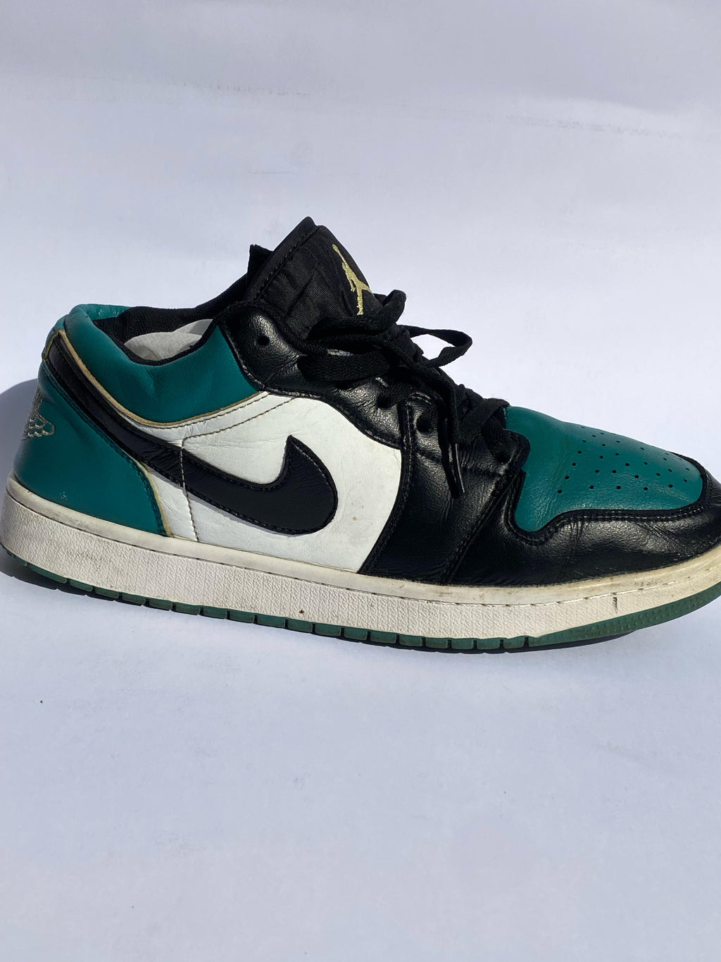 Nike Air Jordan 1 Low White Black Mystic Green