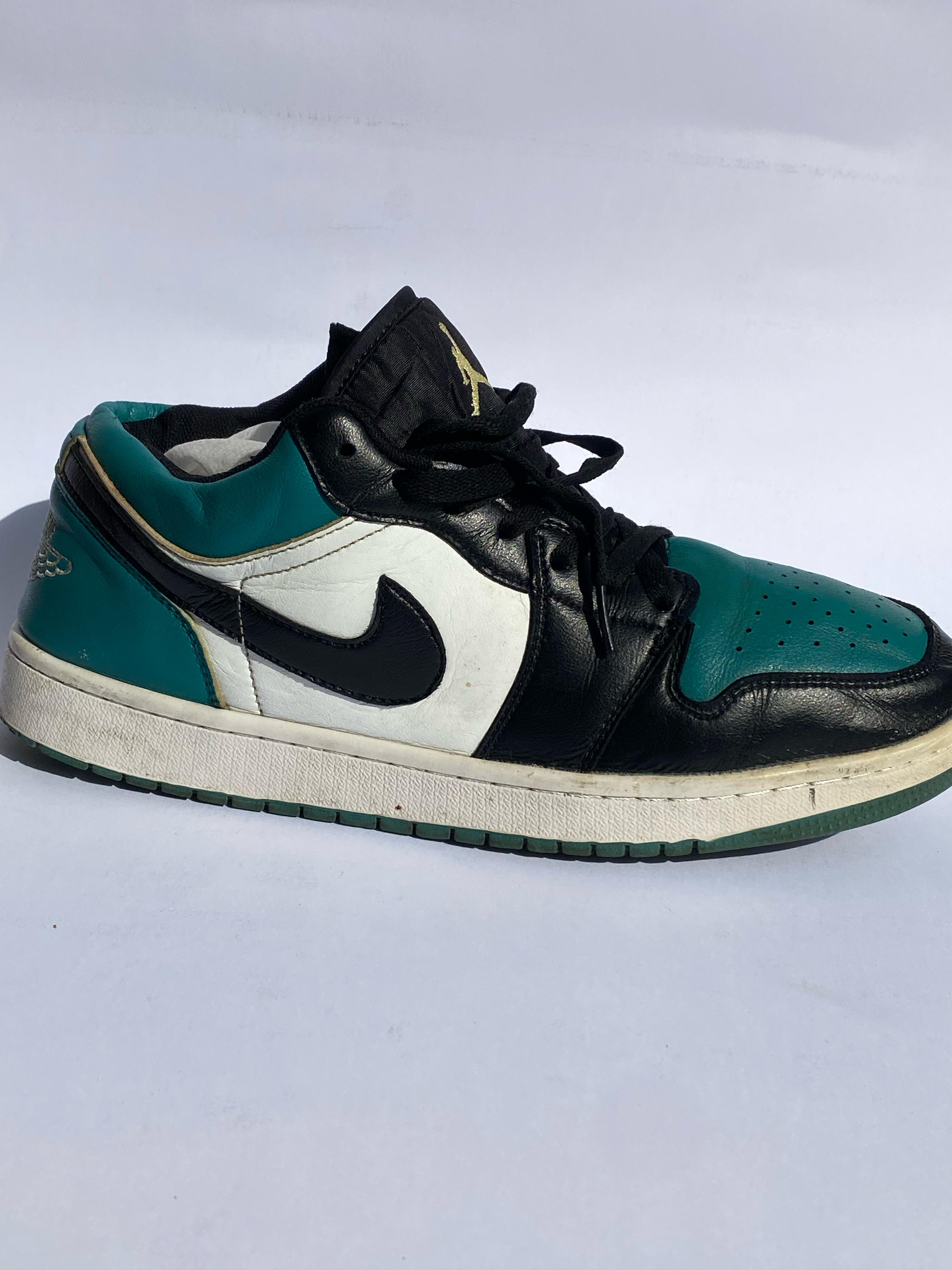 Nike Air Jordan 1 Low White Black Mystic Green