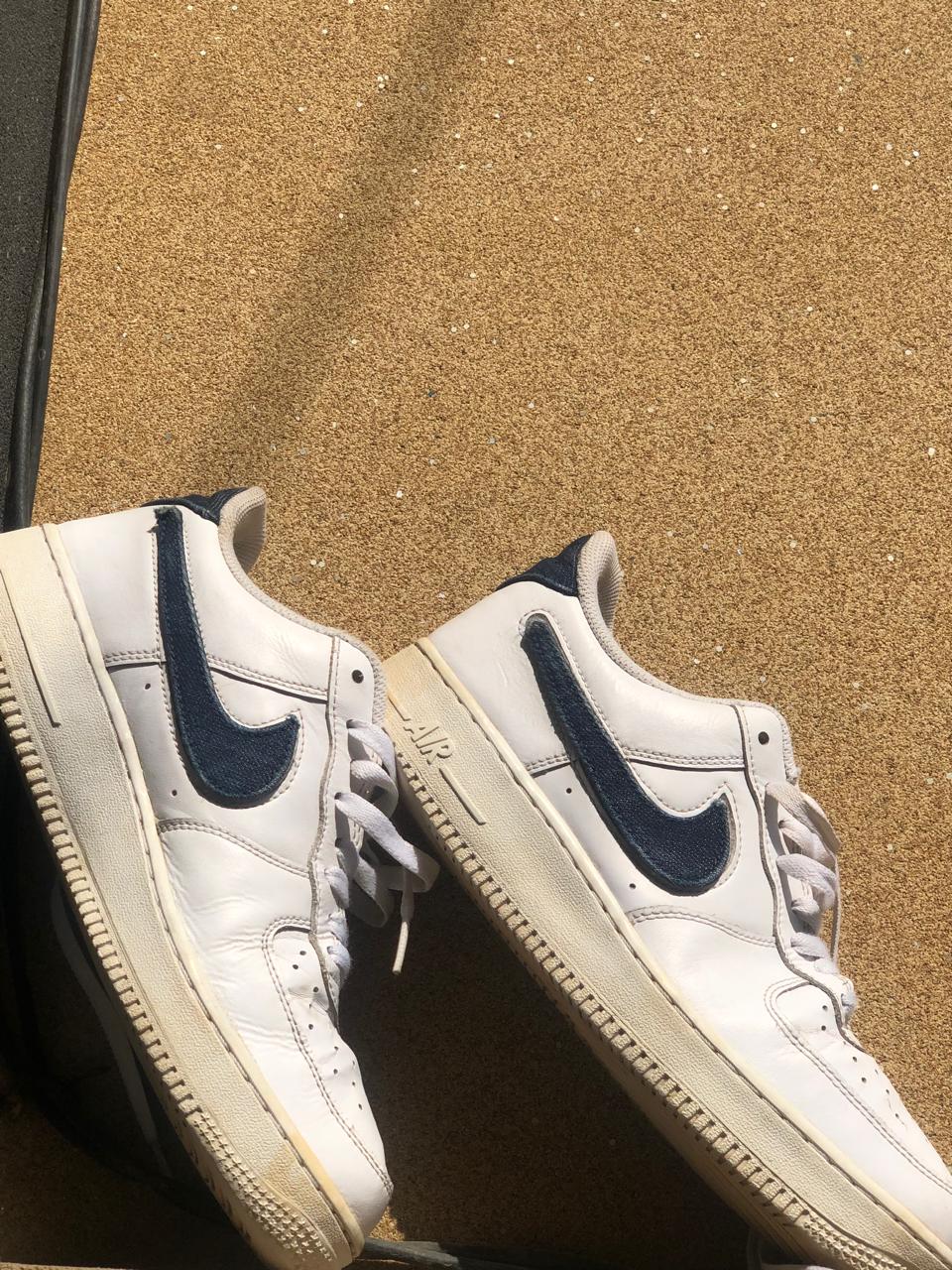 NIKE AF1 MIDNIGHT NAVY REMOVABLE CHIP ADDITION 🌿